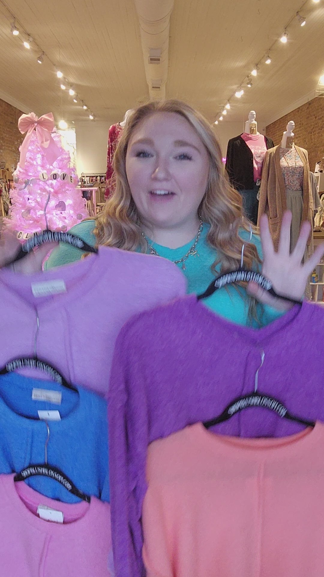 Plush Front Seam Top