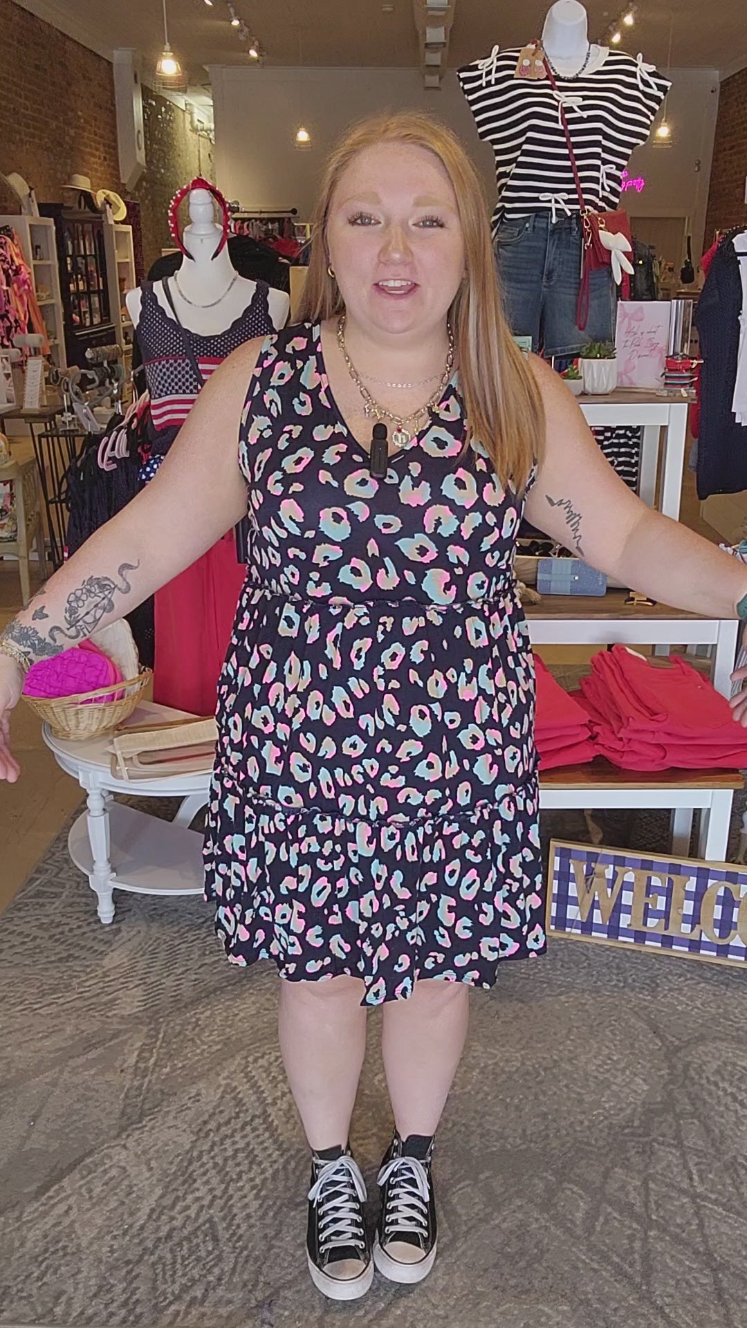 Slinky Leopard Tank Dress