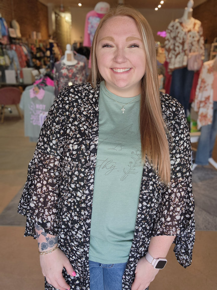 Leopard Duster Kimono