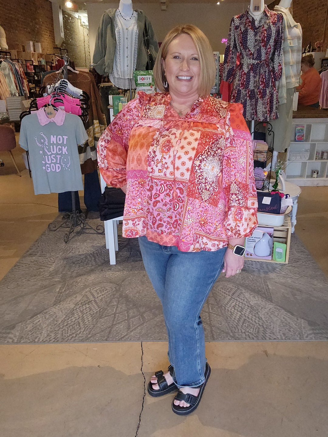 Patchwork Paisley Top
