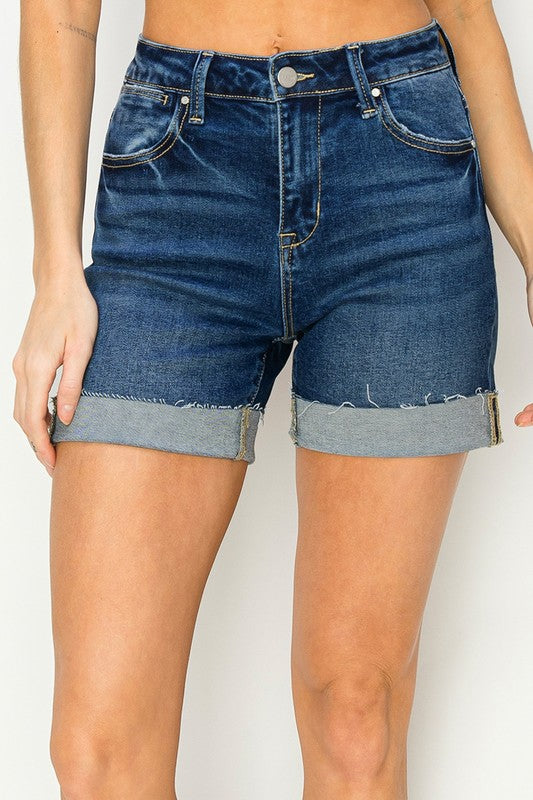 Risen Hi Rise Cuffed Shorts