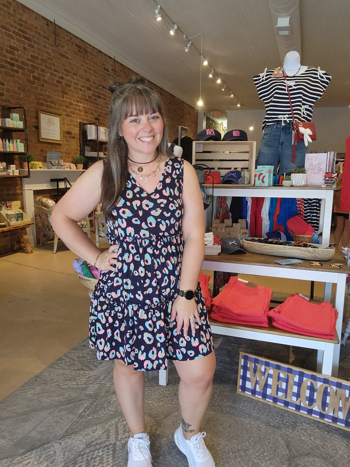 Slinky Leopard Tank Dress