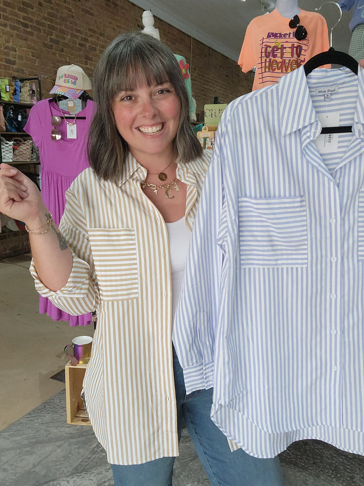 Striped Button Up Shirt