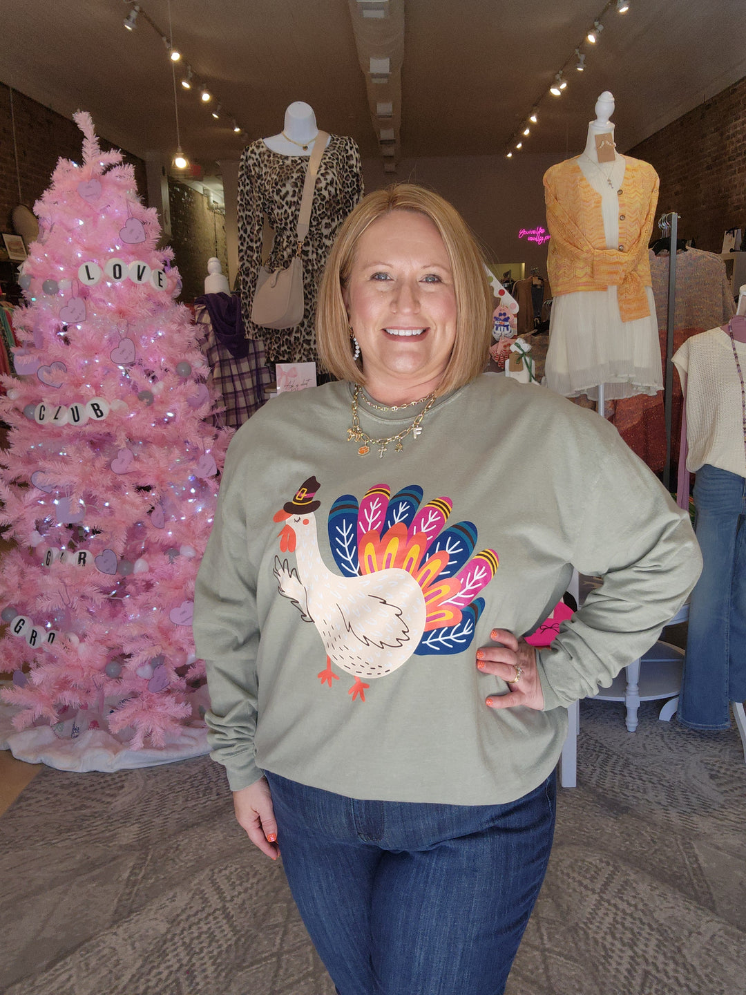 S Turkey Long Sleeve Tee FINAL SALE