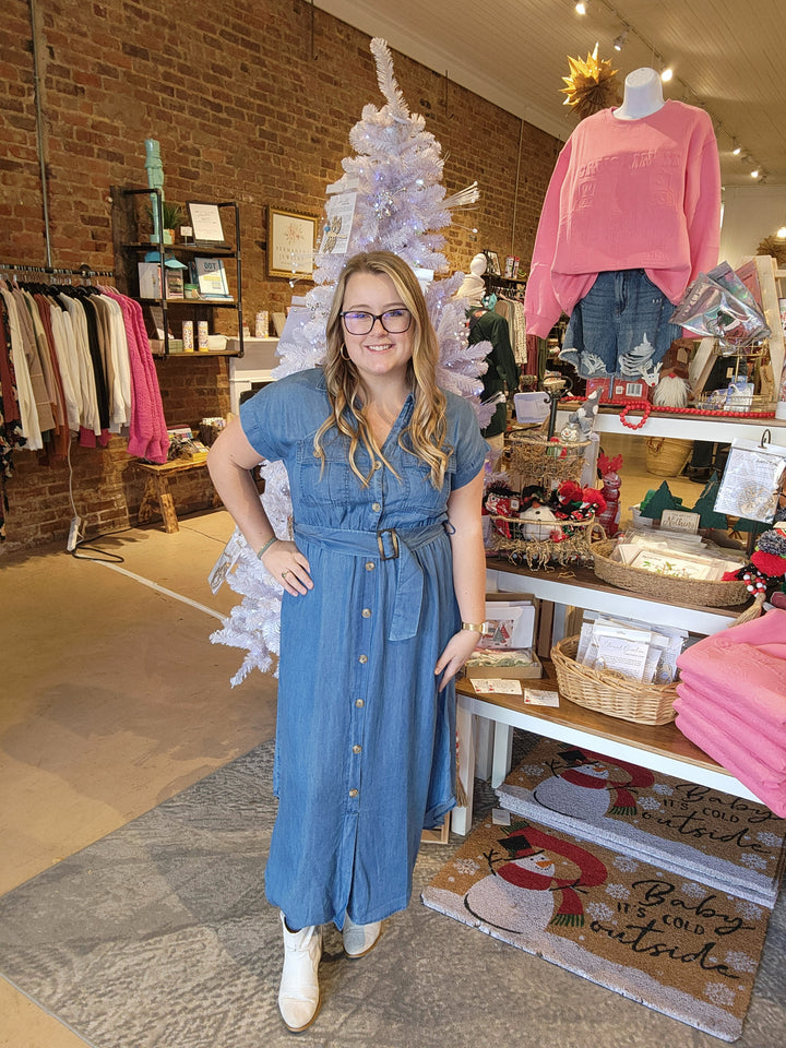 Chambray Shirt Dress