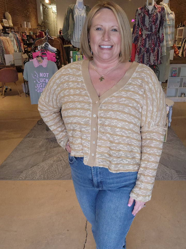 Spring Stripe Cardigan