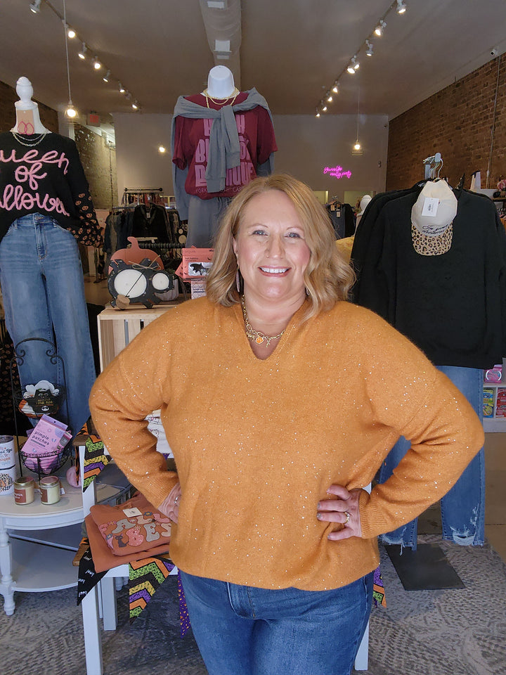 Hooded Sparkle Sweater