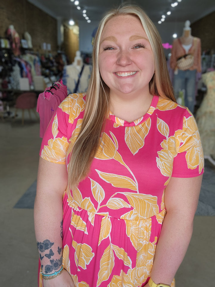 Fit and Flare Butter Dress