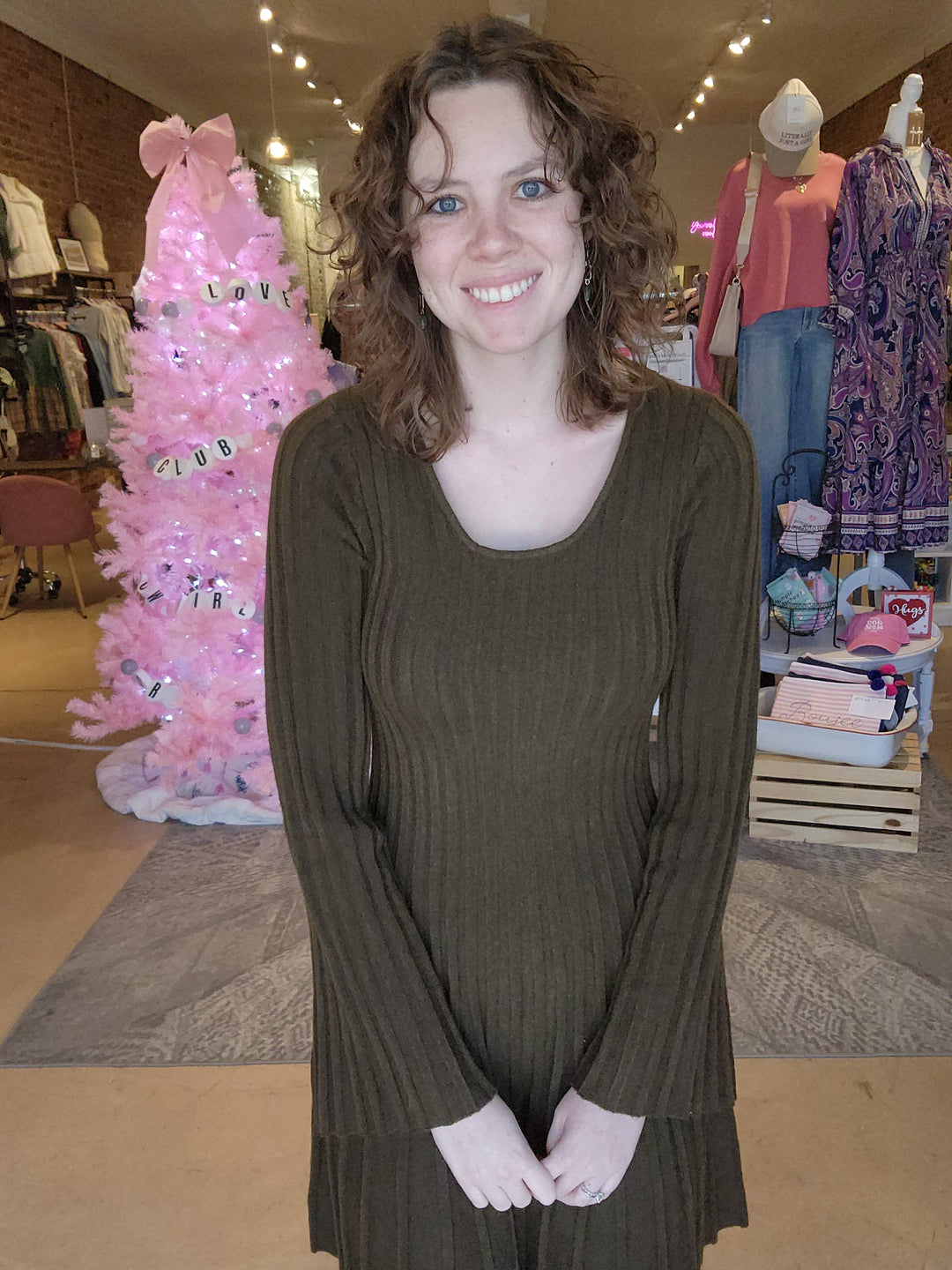 Knit Bell Sleeve Dress