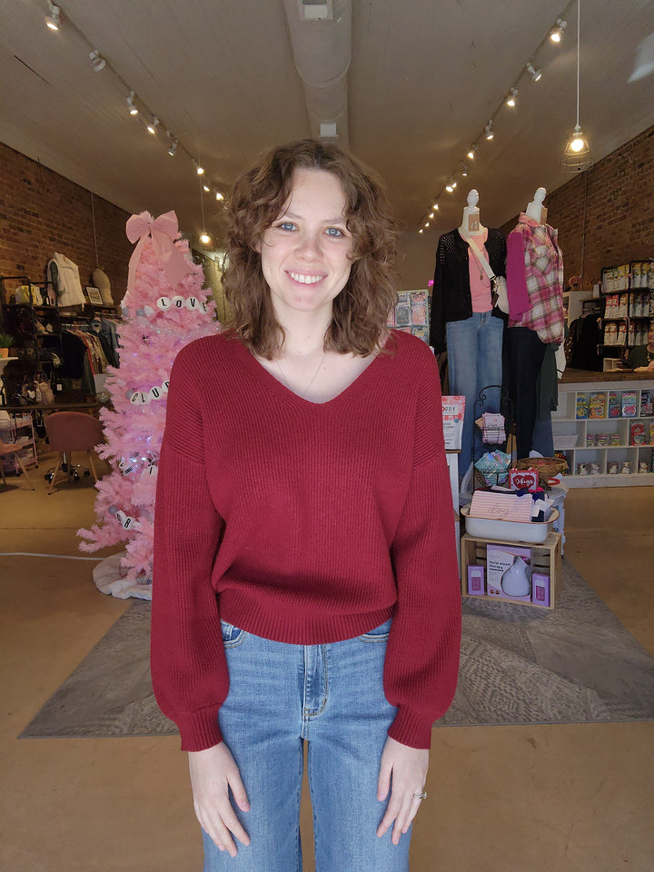 Bow Back Sweater