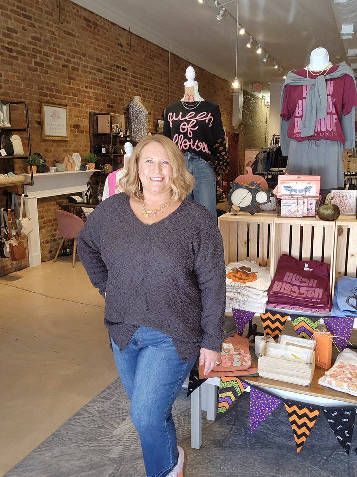 Popcorn Knit Tunic Cardigan