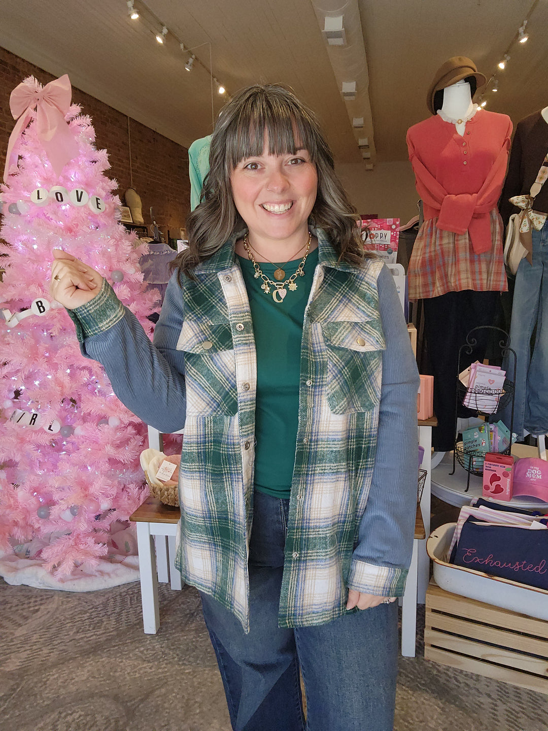 Buttery Green Crew Neck Long Sleeve