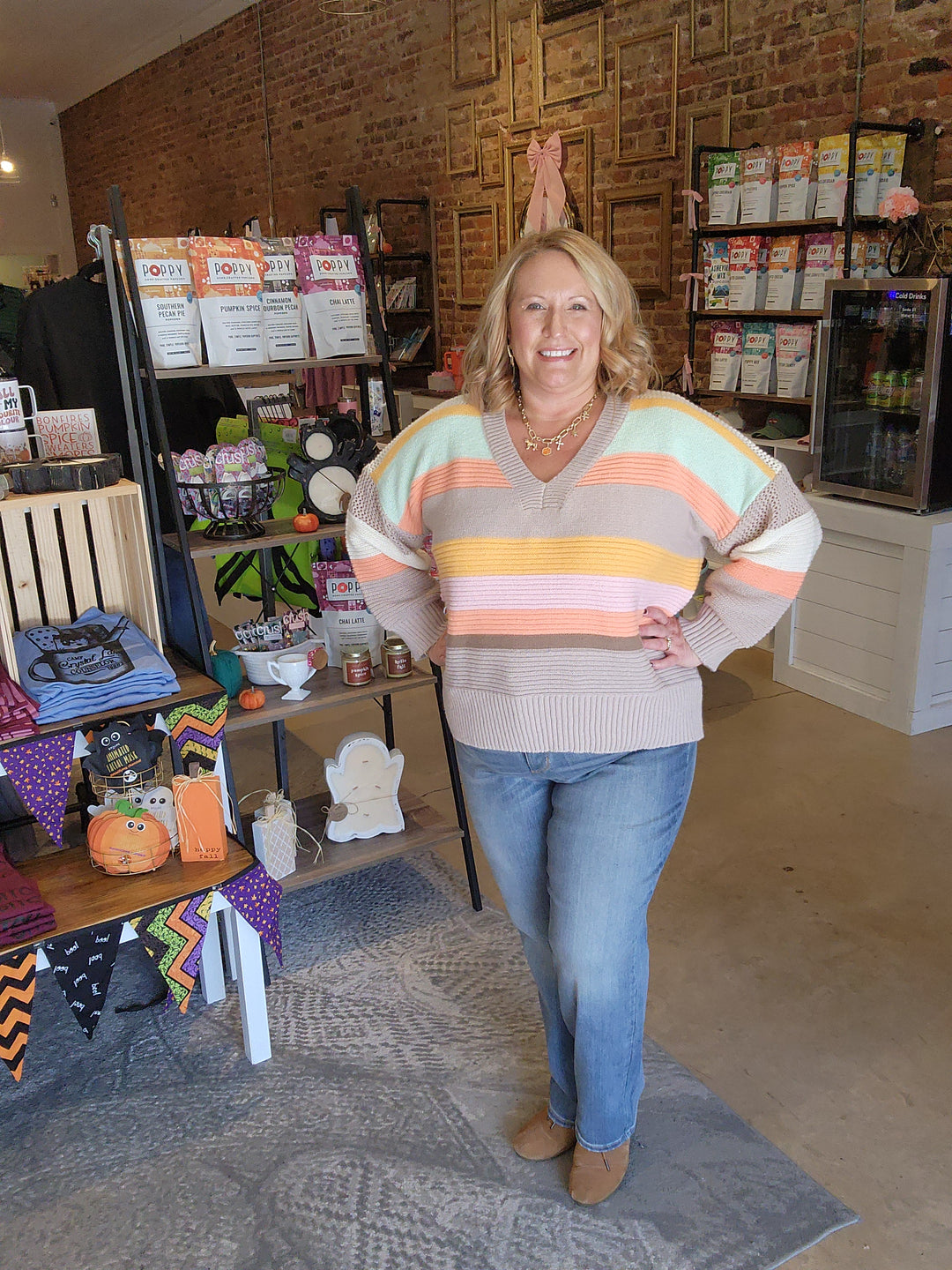 Multi Color Stripe Sweater