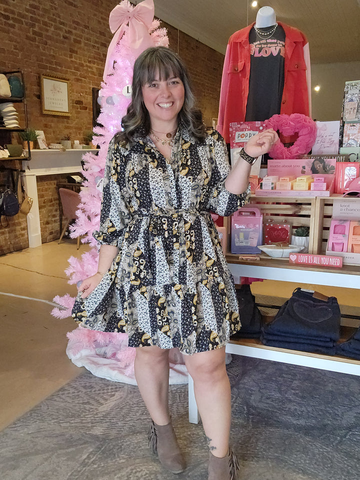 M & L Patchwork Dress FINAL SALE