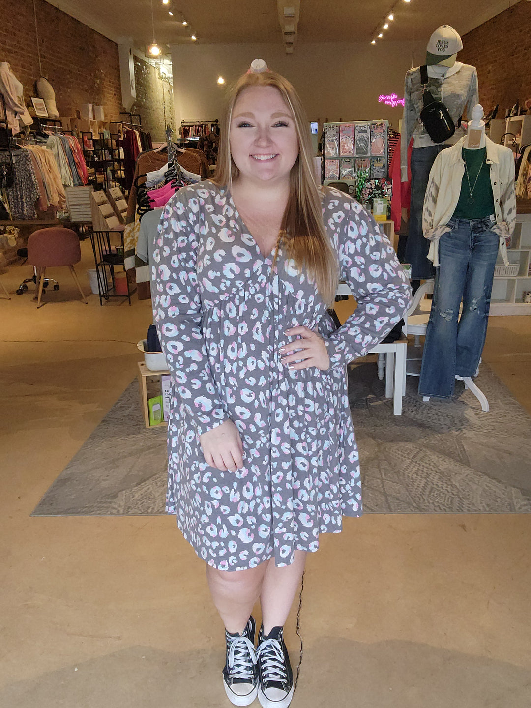 90's Vibe Leopard Dress