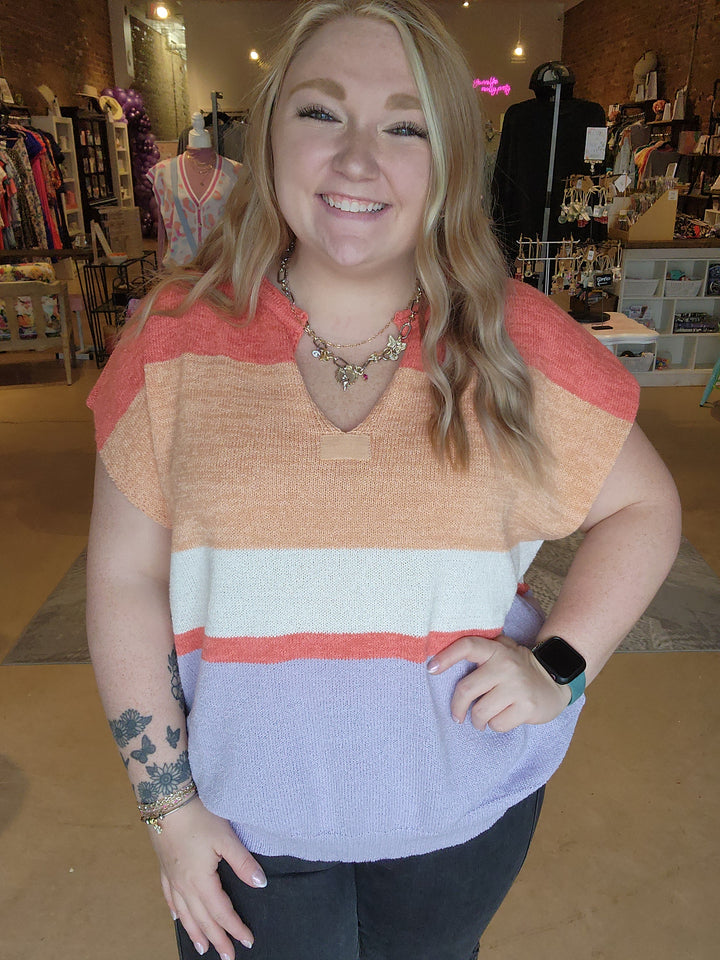 Sherbet Sleeveless Sweater