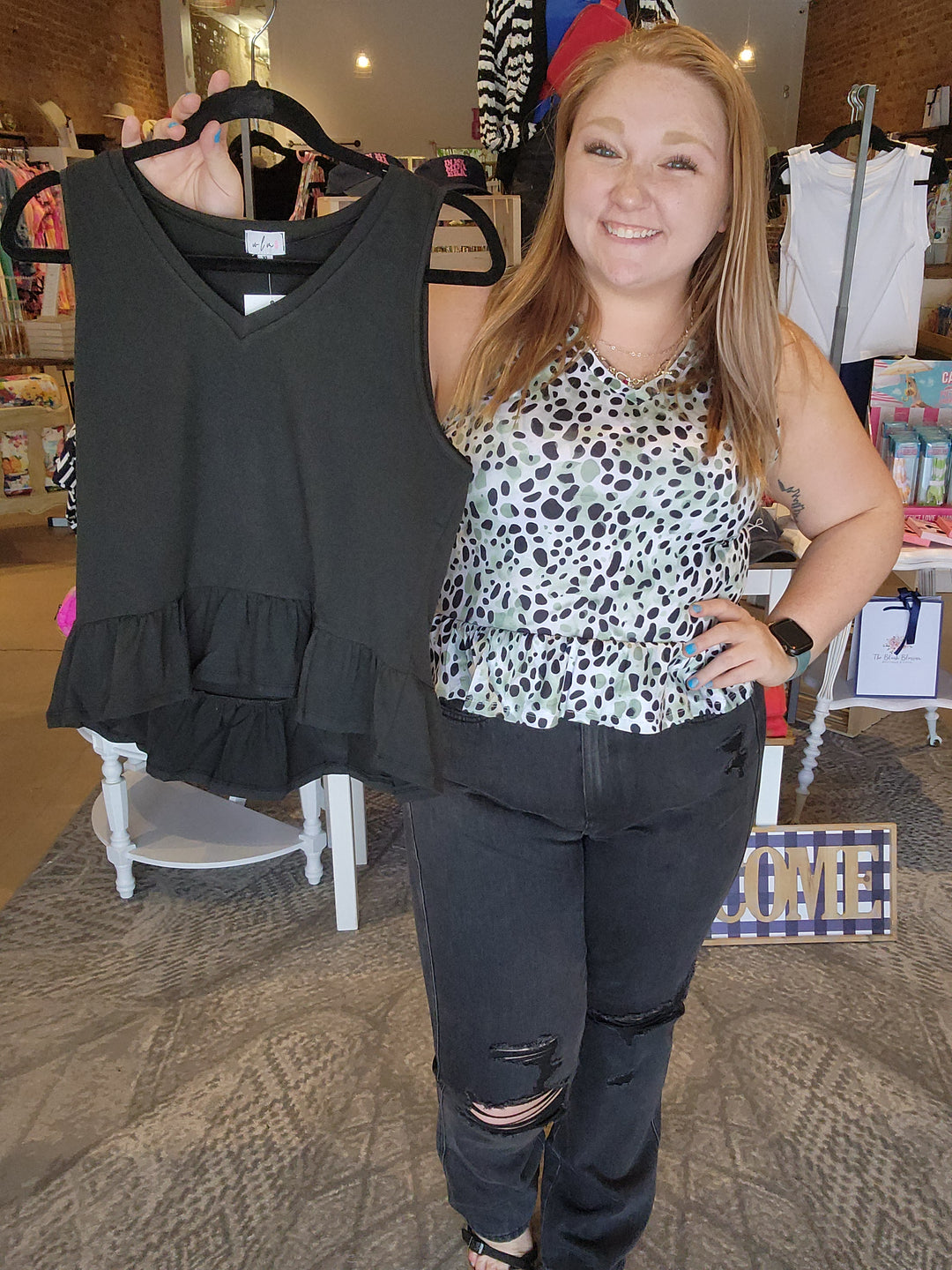 Peplum Butter Tank