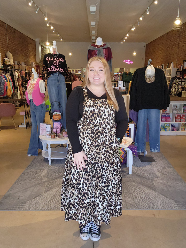 Leopard Overall Dress