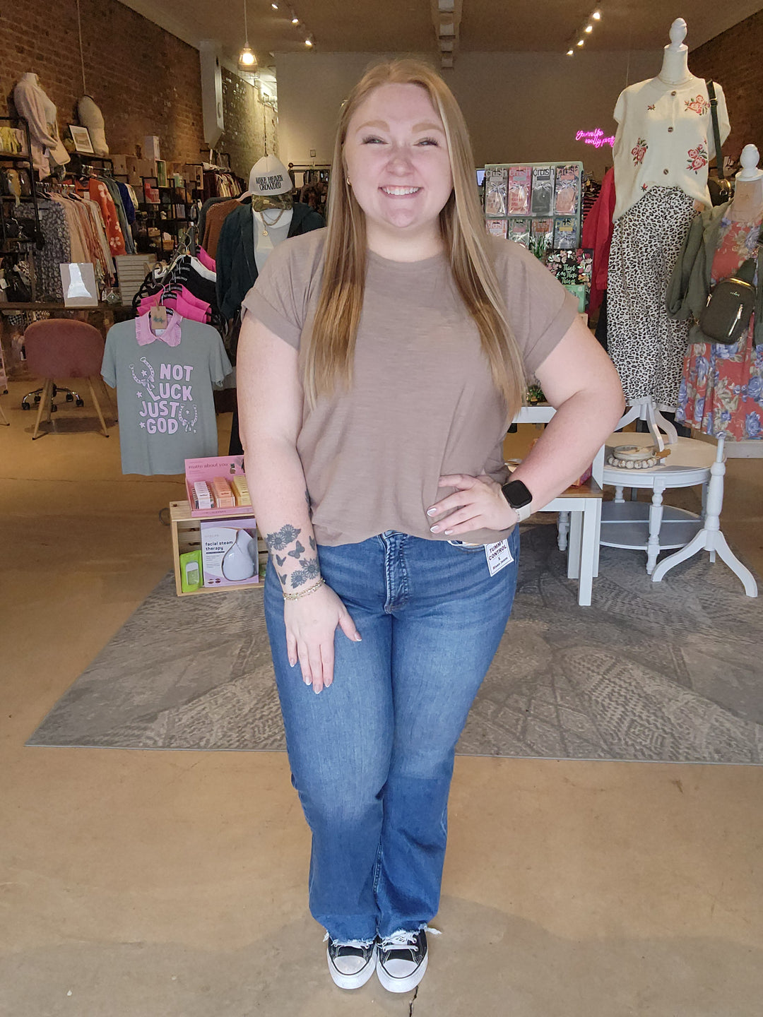 Size 0, 1, 3, 5, 13, 2X Risen Tummy Control Straight Jeans
