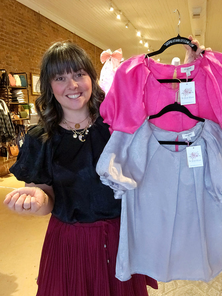 Bubble Sleeve Blouse