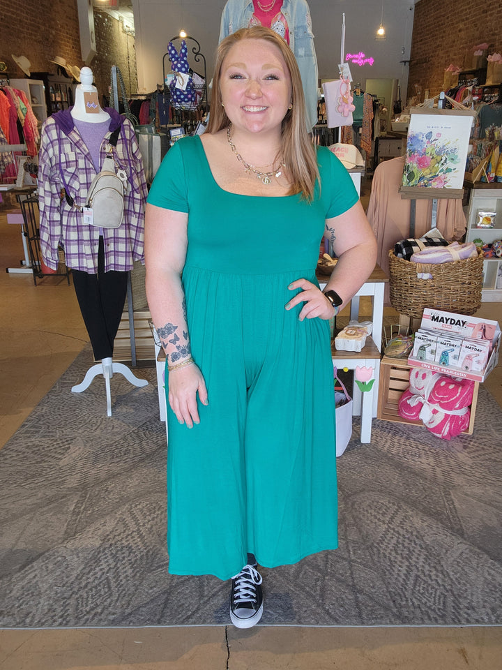 Green Pants Romper