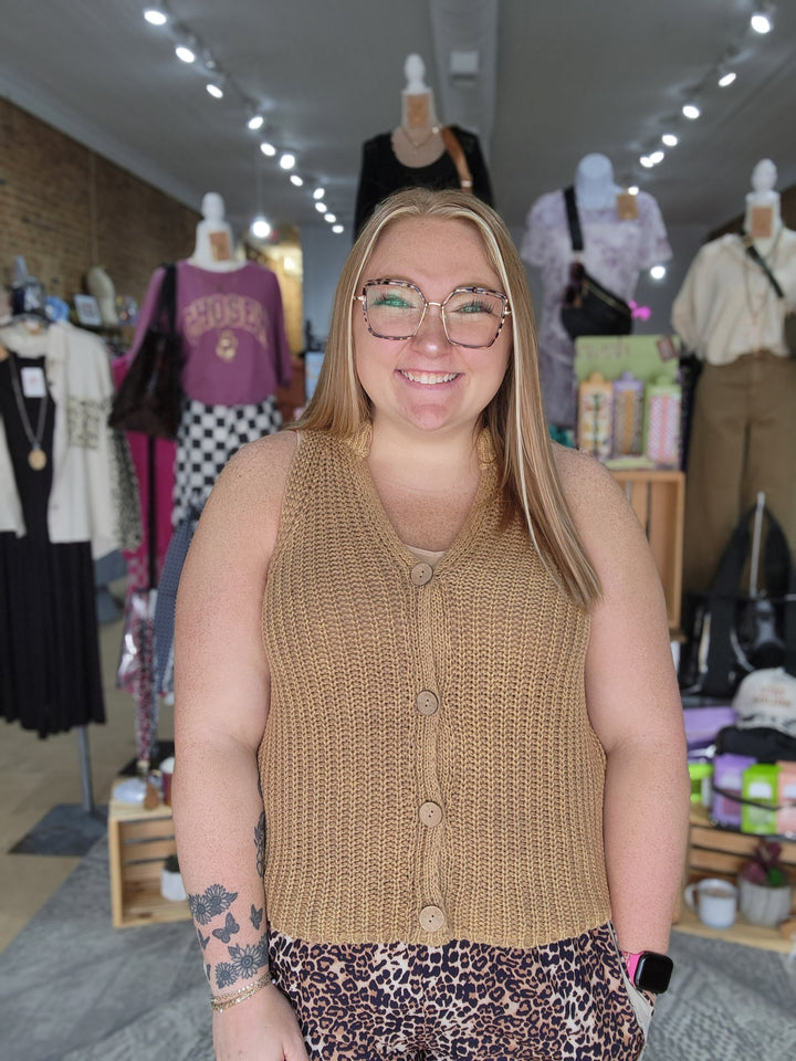 Chunky Knit Sweater Vest