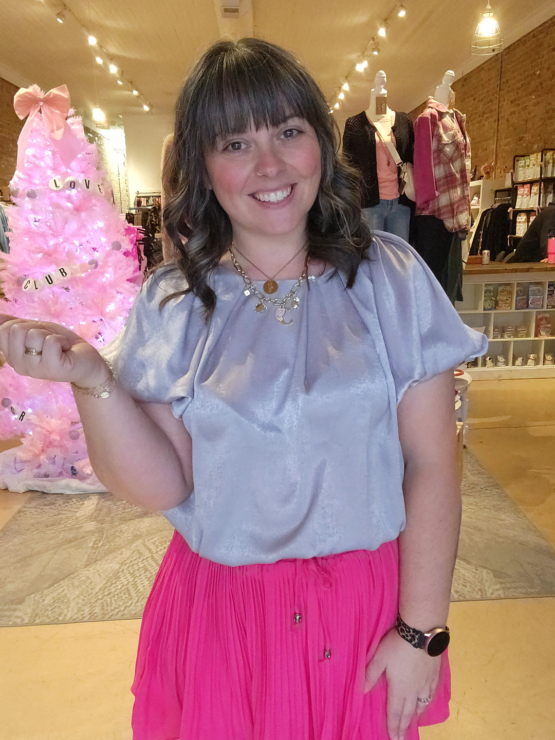 Bubble Sleeve Blouse