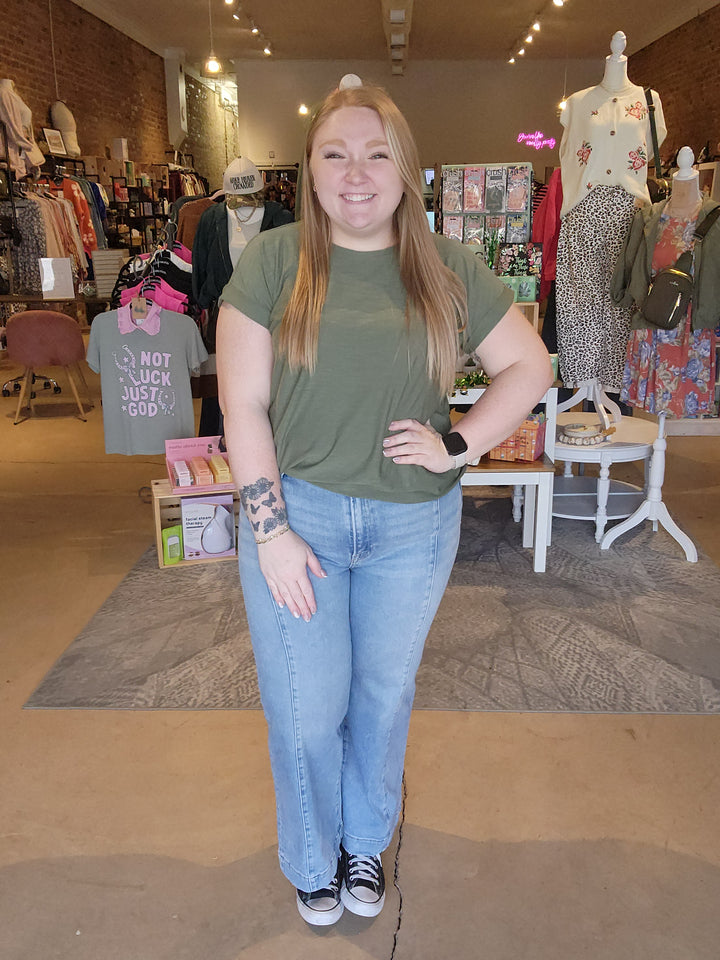 Size 0, 1, 5, 13, 15, 3XL, Risen Cropped Front Seam Jeans