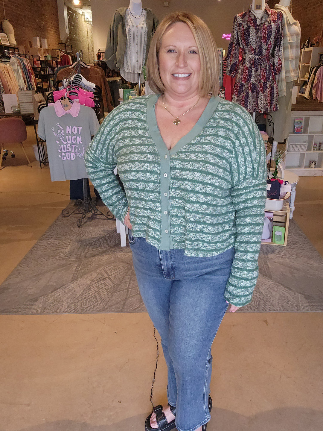 Spring Stripe Cardigan