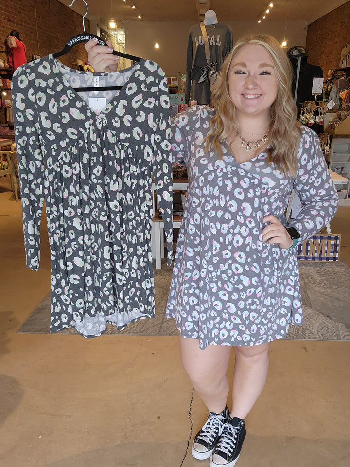 90's Vibe Leopard Dress