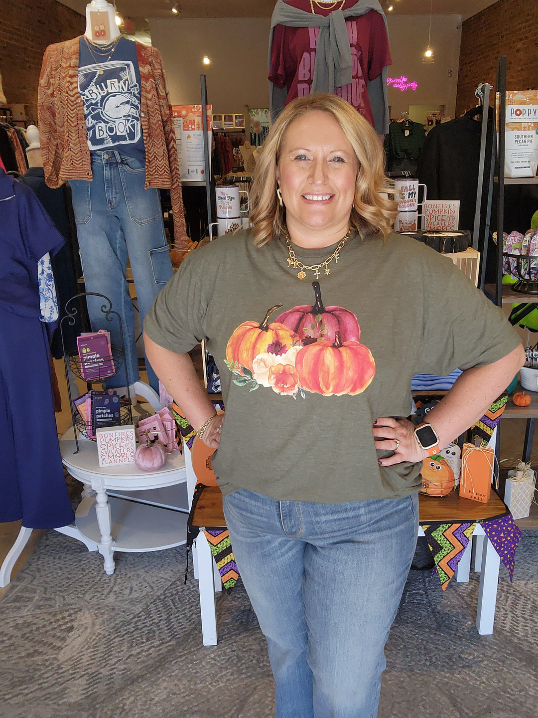 Autumn Pumpkins Graphic Tee