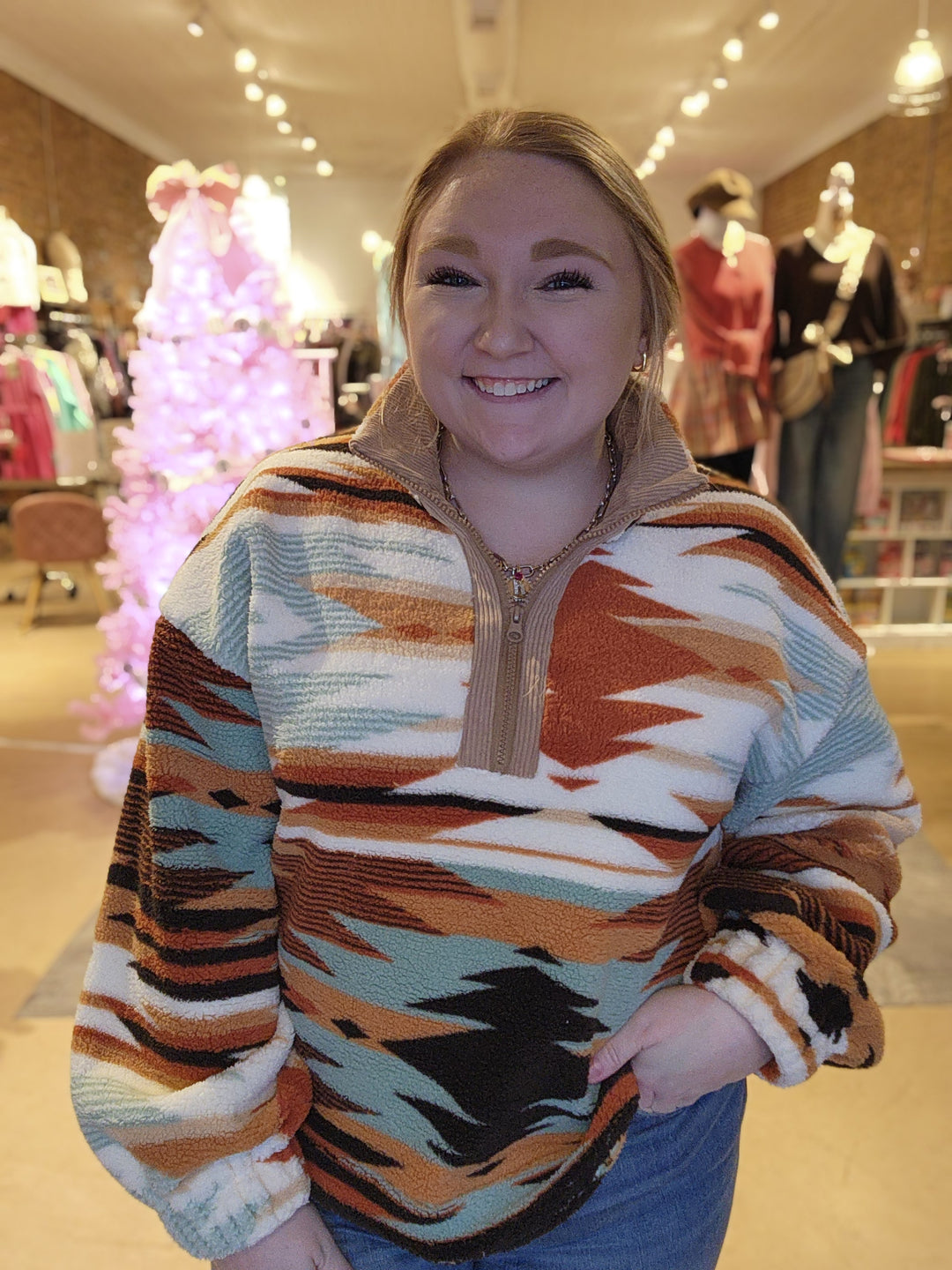 Aztec Fleece Quarter Zip