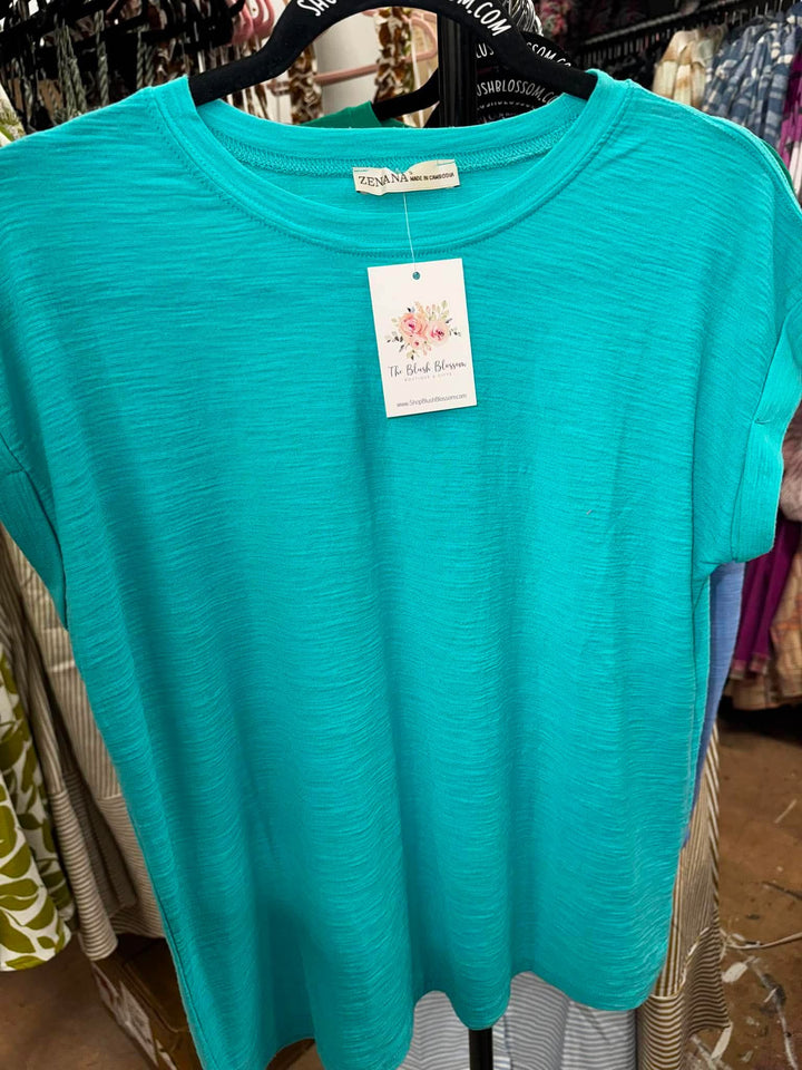 Roll Cuff Slub Tee 3