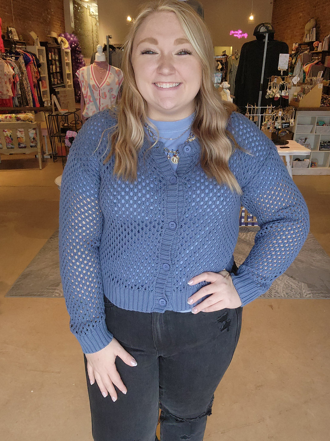 Open Weave Cardigan