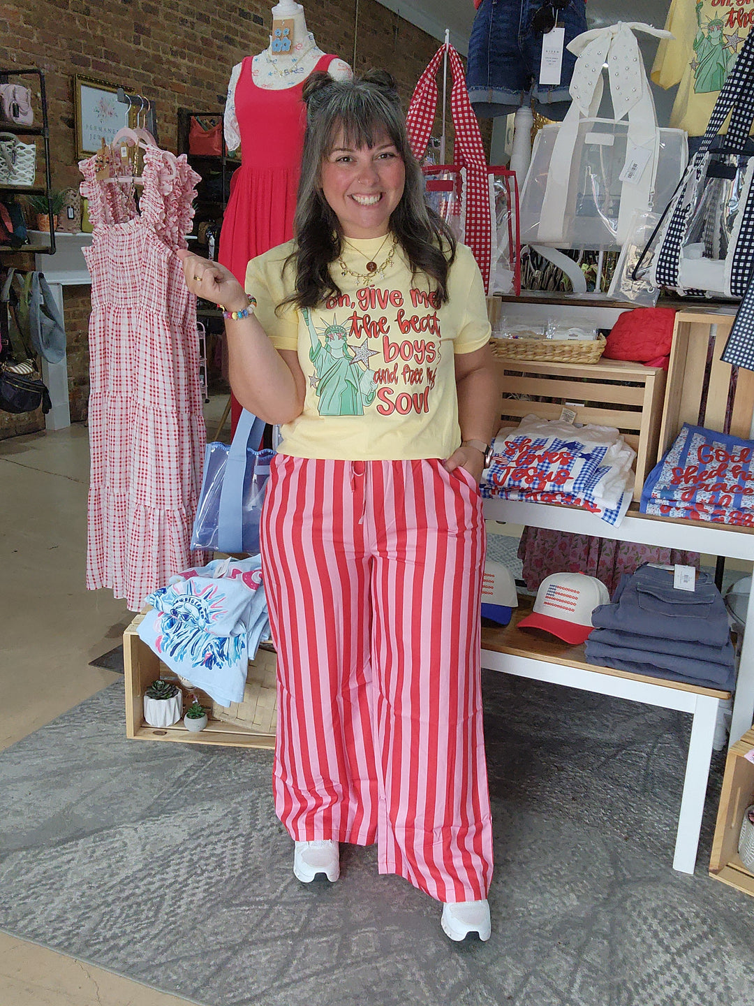 Cherry Pop Stripe Pants