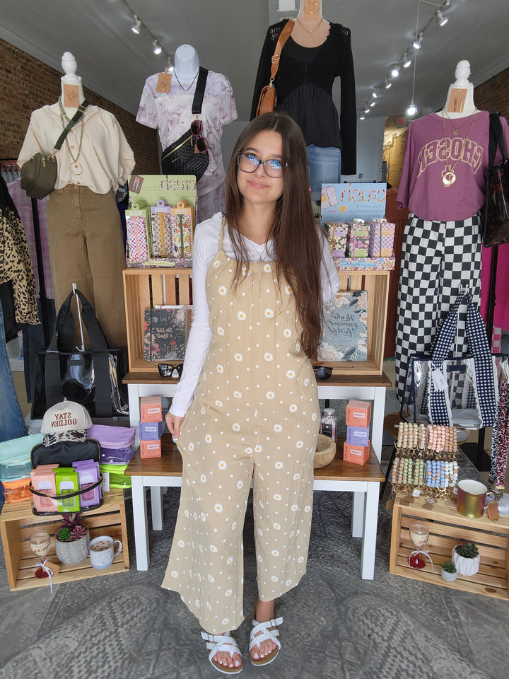 Cotton Gauze Wide Leg Jumpsuit