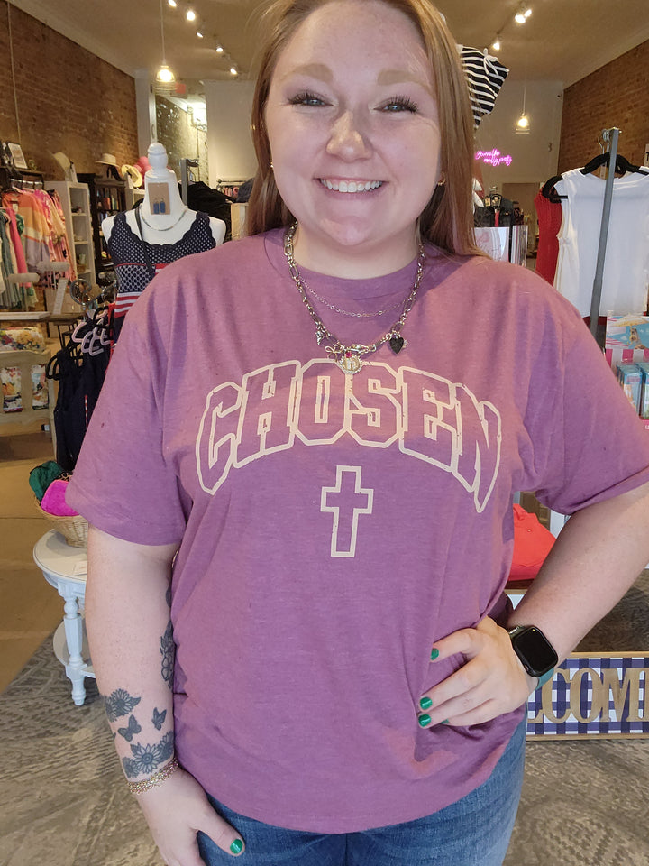 Chosen Raspberry Tee