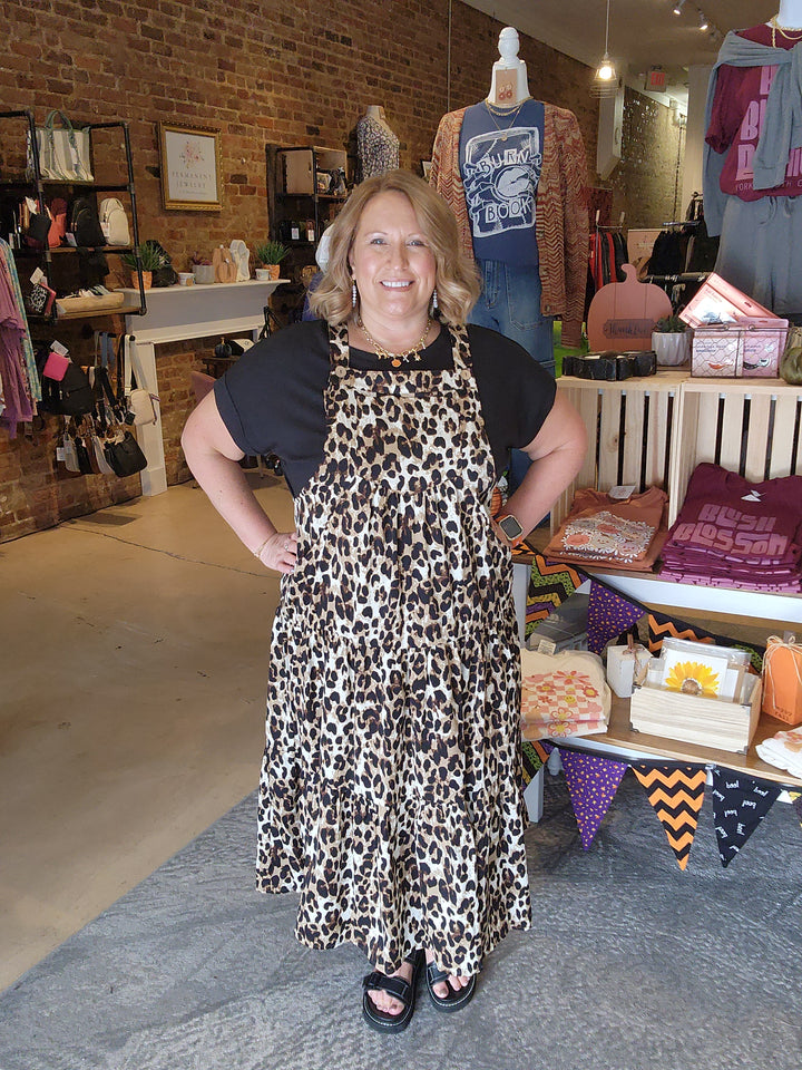 Leopard Overall Dress