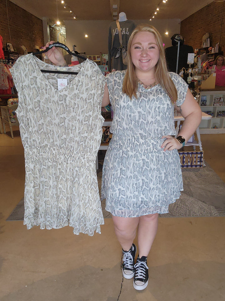 Snake Print Dress