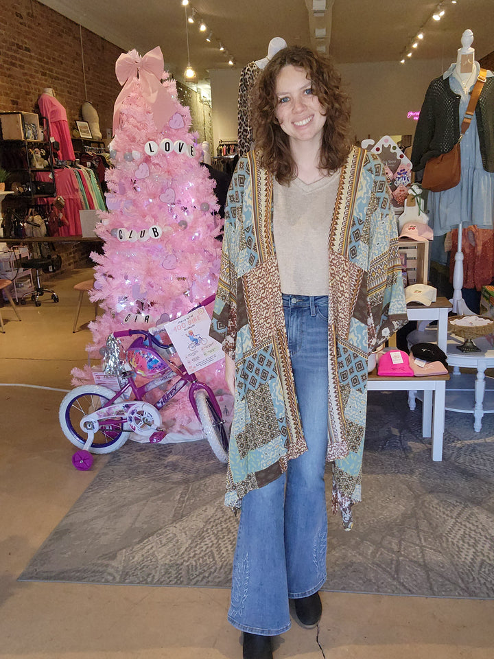 Aztec Patchwork Kimono