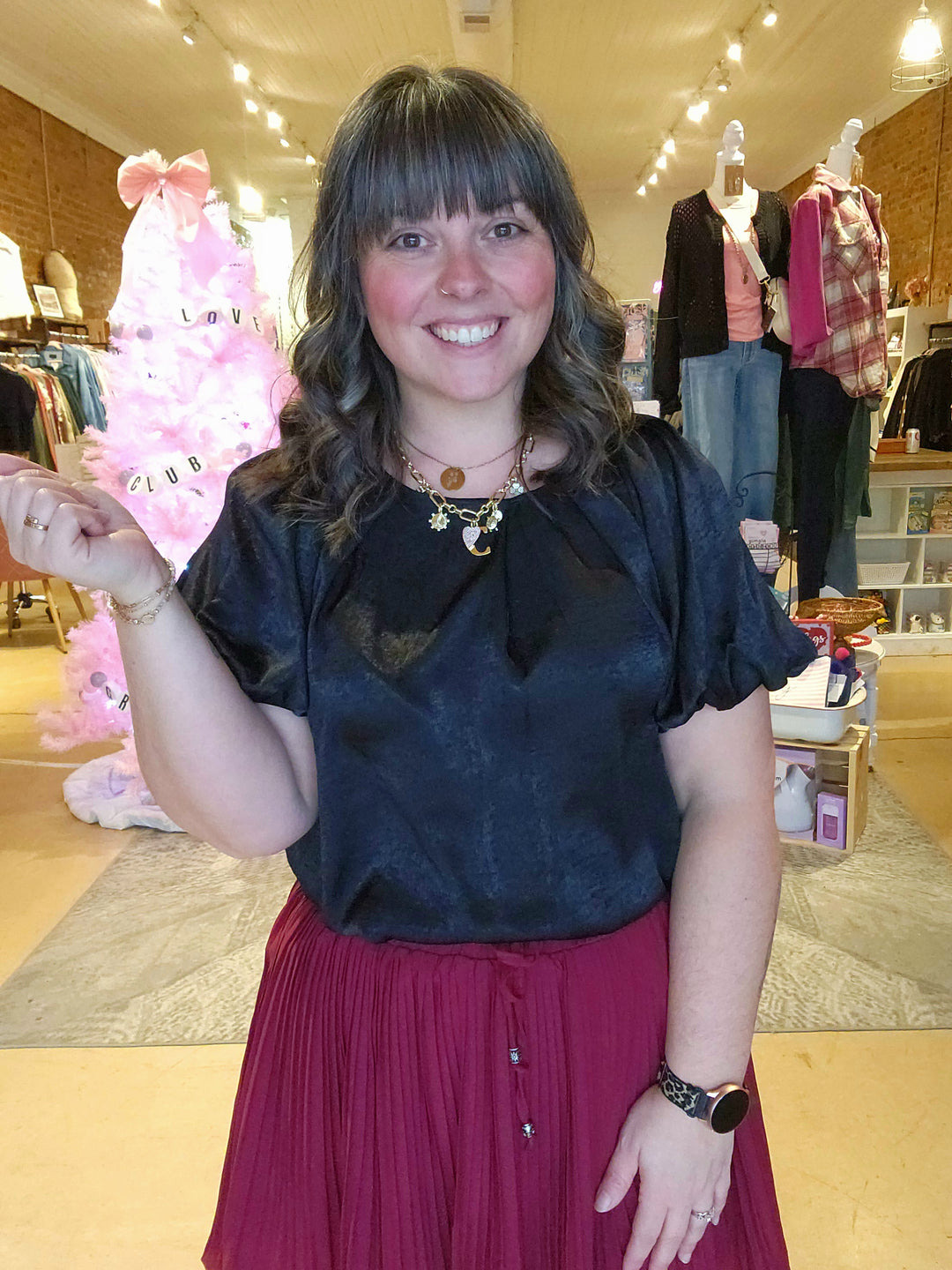 Bubble Sleeve Blouse