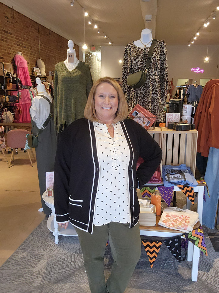 Black Varsity Sweater