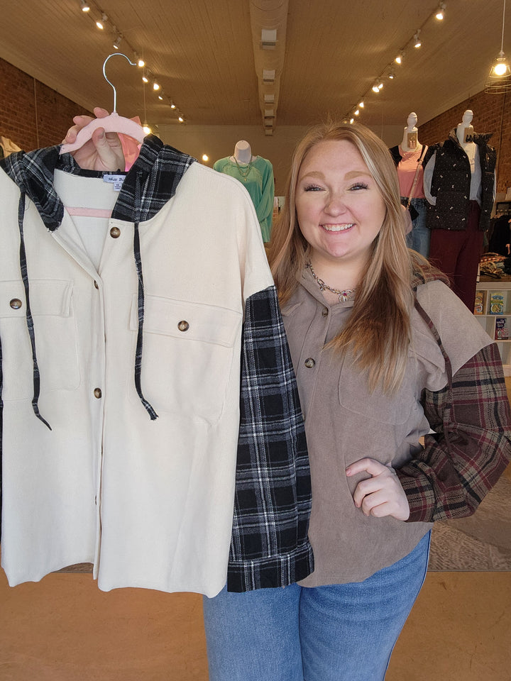 Cozy Color Black Shacket