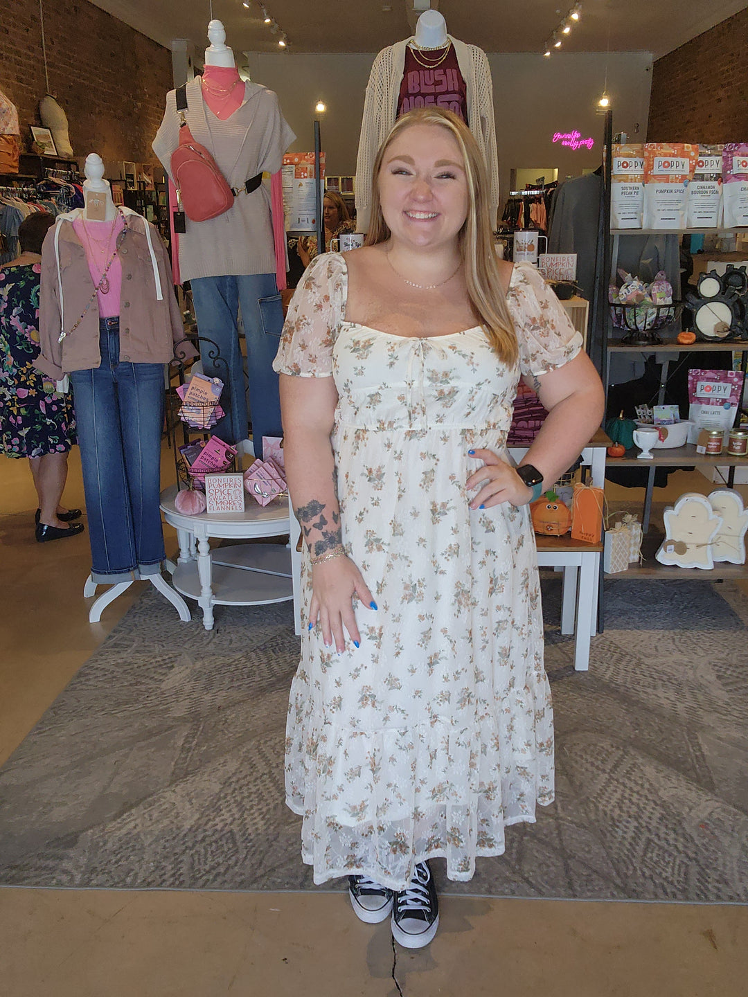 Vintage Lace Midi Dress