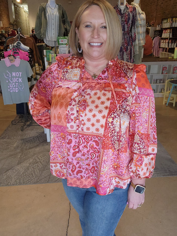 Patchwork Paisley Top