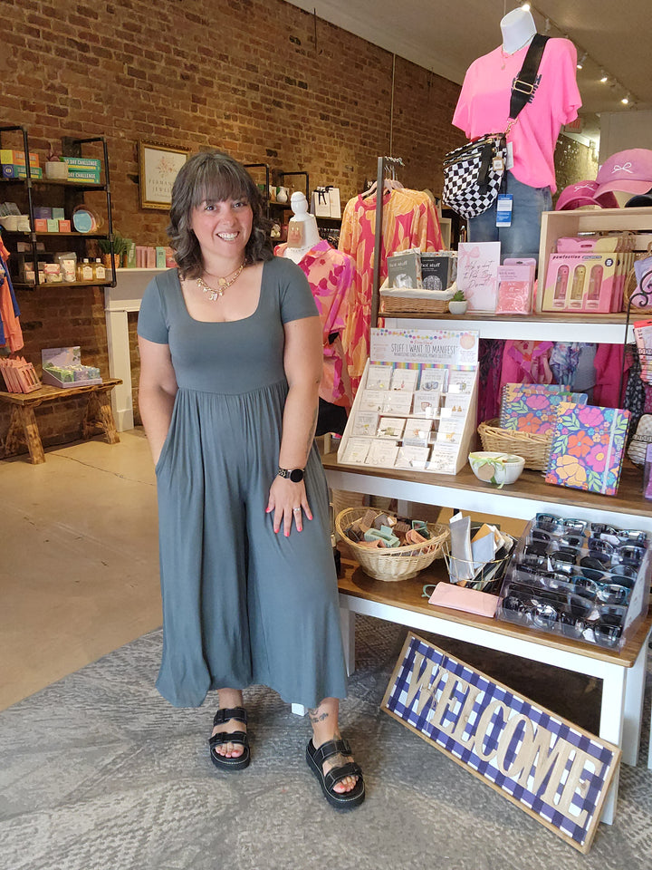 Slate Blue Jumpsuit