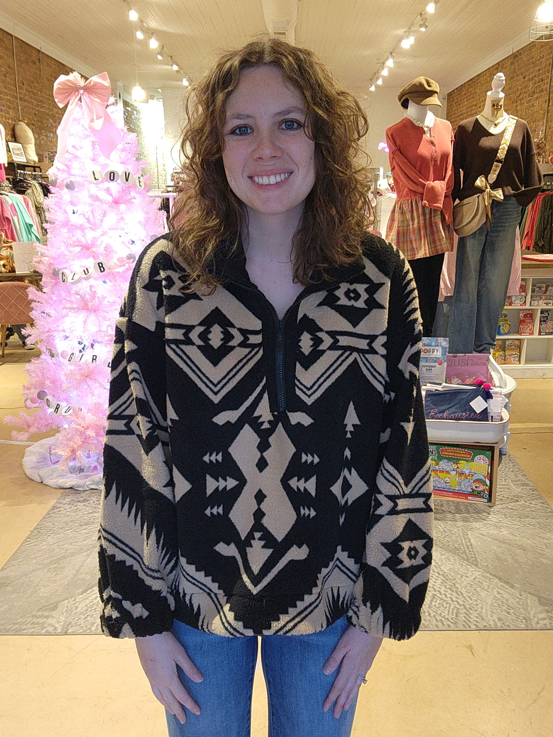 Aztec Fleece Quarter Zip