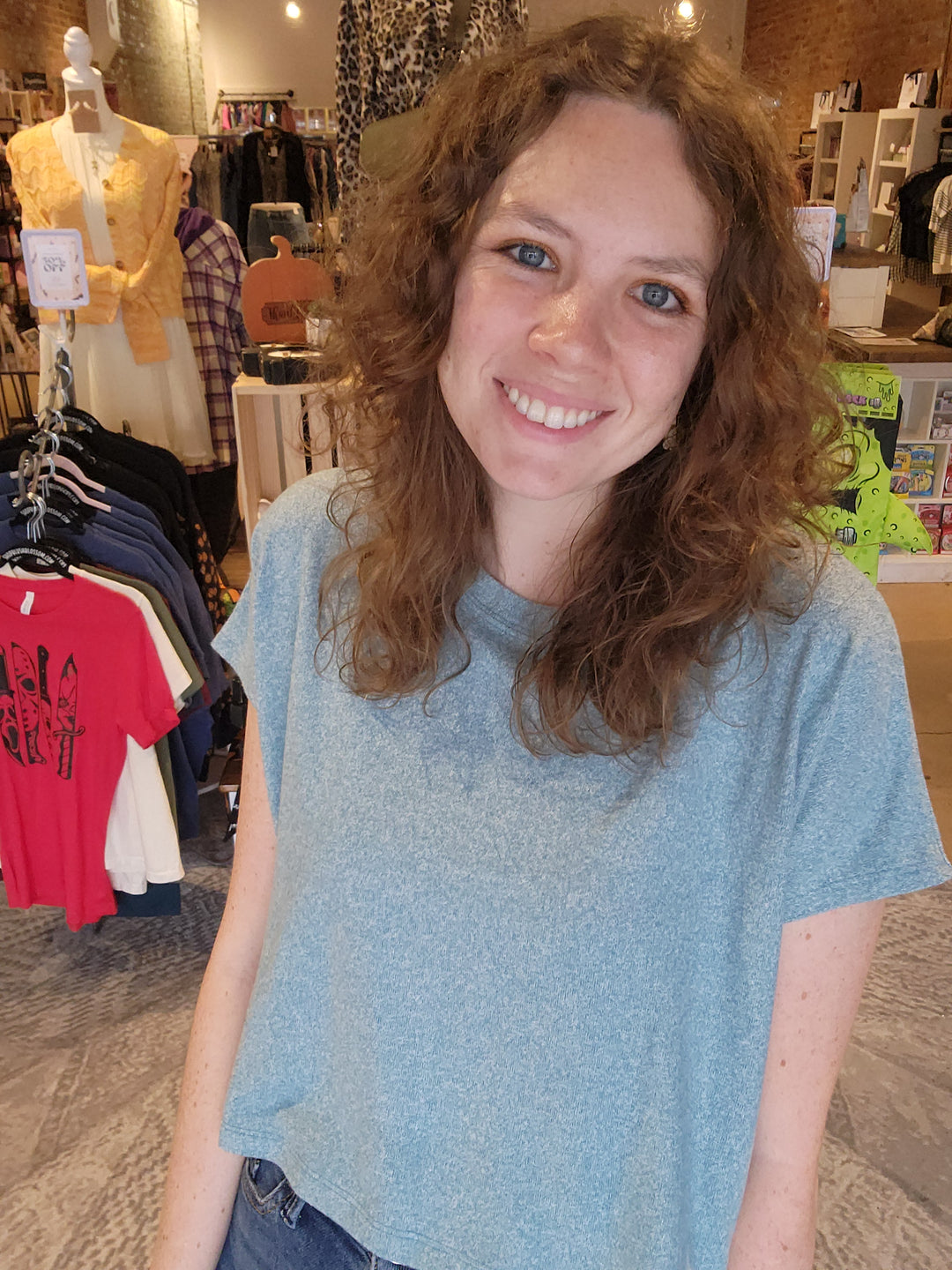 Jade Dreamy Crop Tee