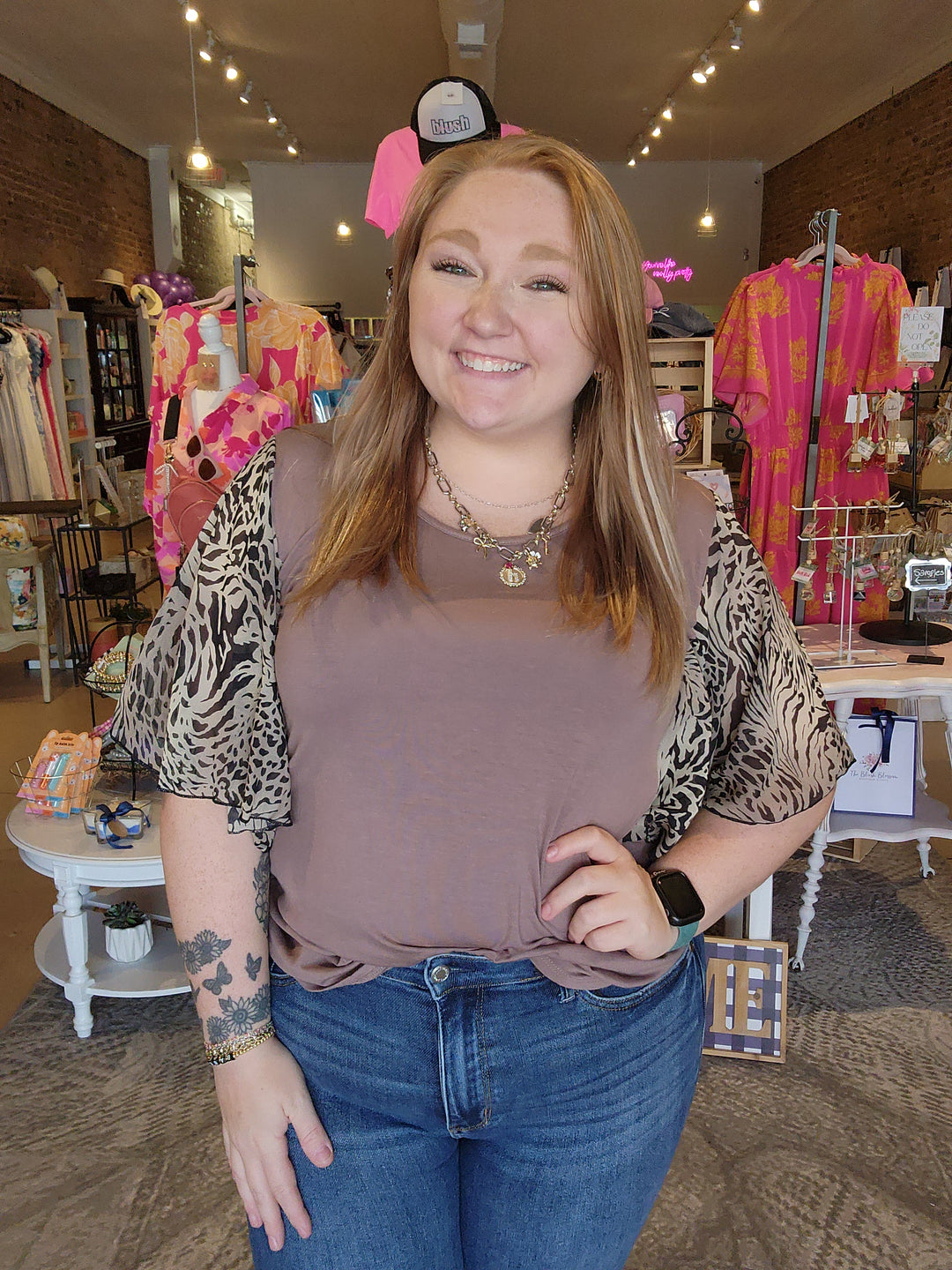 Zebra Angel Sleeve Top