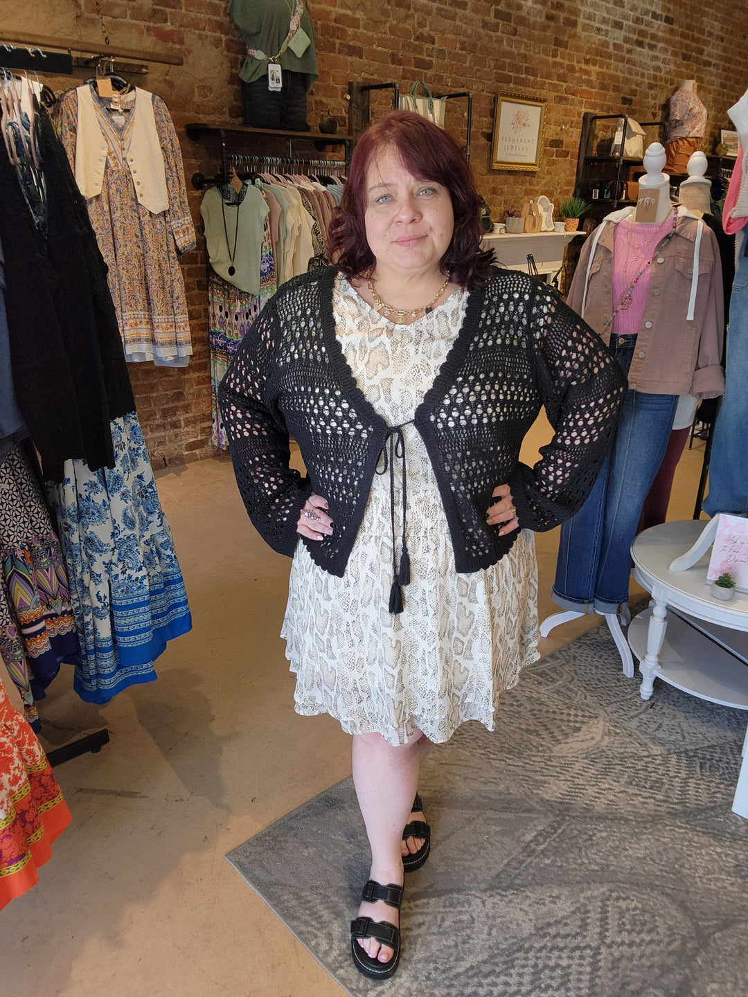 Snake Print Dress